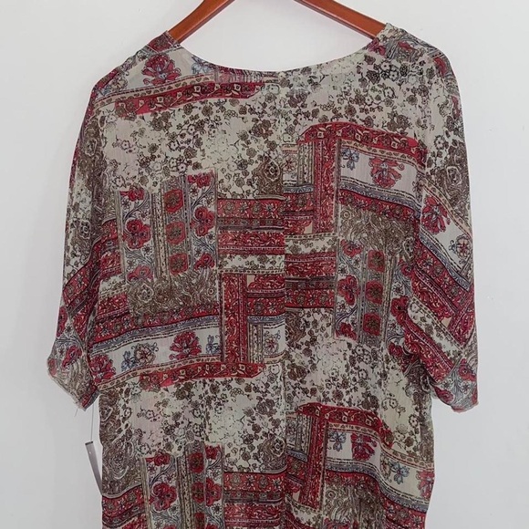 Super cute y2k blouse dress short sleeve feminine hipster shirt summer fashion - Picture 4 of 7